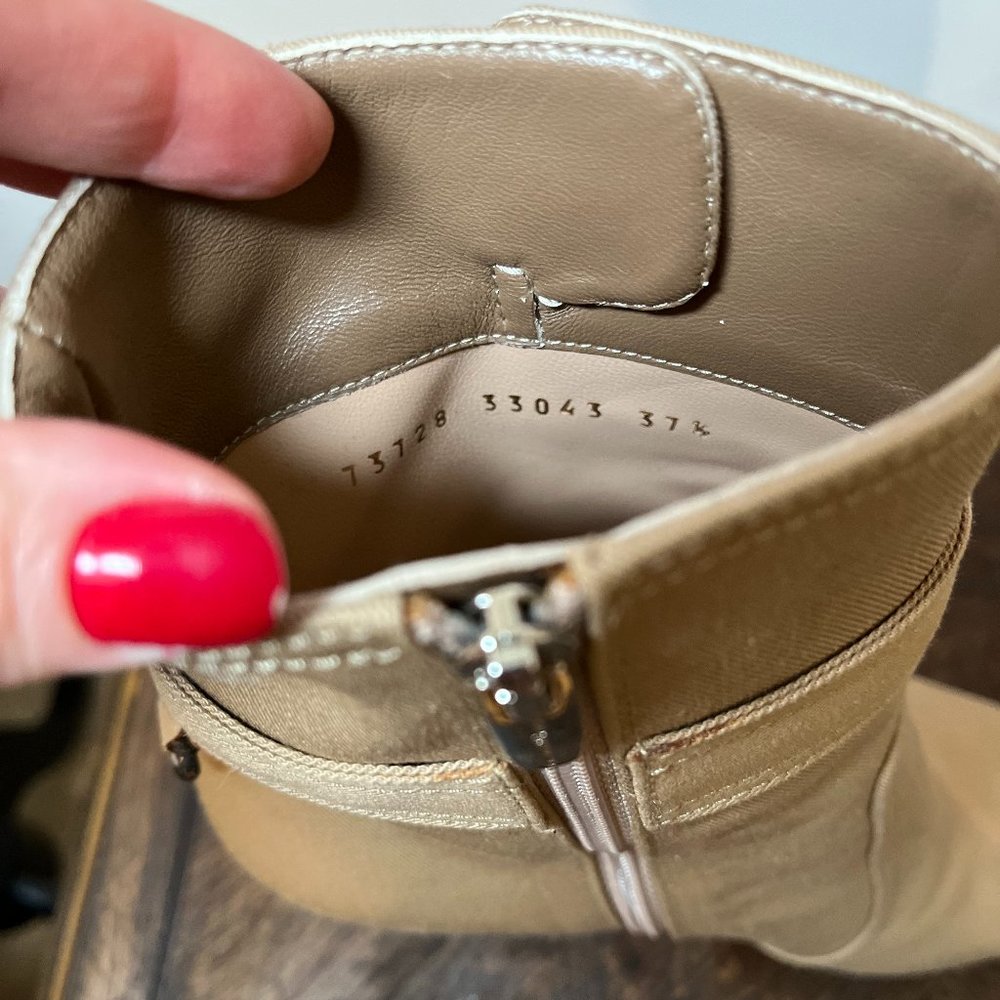 Gianvito Rossi Miller buckled twill ankle boots - Picture 7 of 8